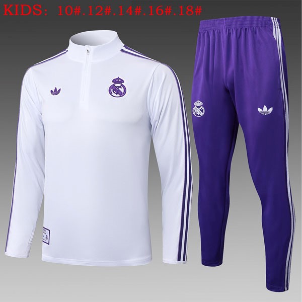 Enfant Sweatshirt Real Madrid 2025-26 Blanc 8